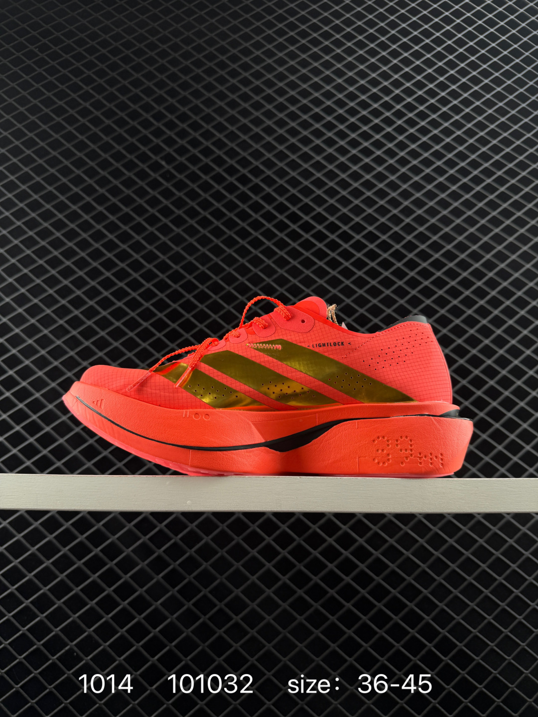 💰270
✅Adidas Adizero Pro Evo 2 阿迪达斯 舒适百搭防滑耐磨 低帮 休闲跑步鞋
中底配置方面搭载全掌Lightstrike Pro 
鞋面采用透气网面 契合日常训练鞋的定位
外底给到了橡胶 更加防滑耐磨
货号:IH5564
尺码:36 36.5 37 38 38.5 39 40 40.5 41 42 42.5 43 44 45
ID:101032  Size:36～45B