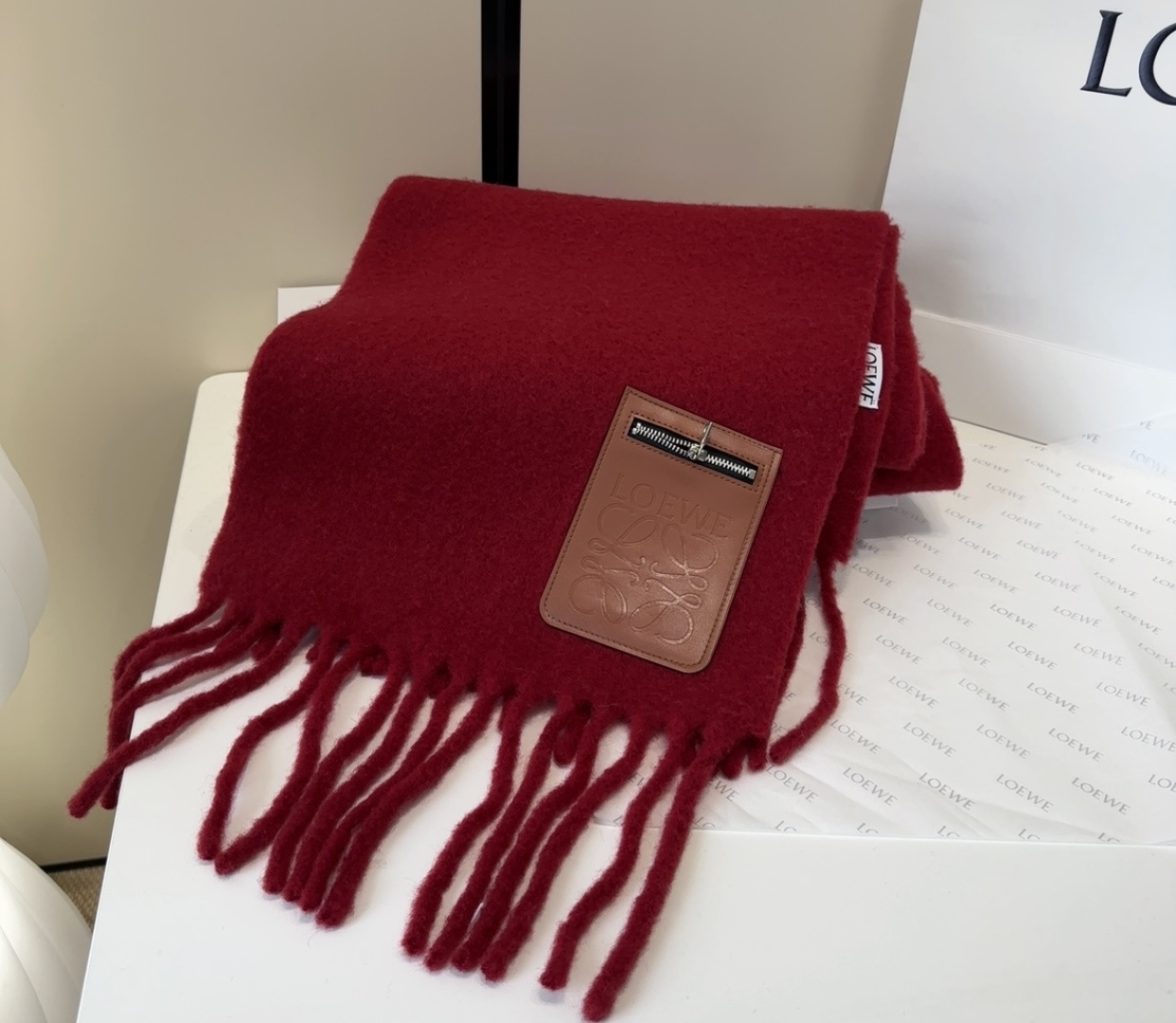 ▪❤️️罗意威超美新款马海毛围巾！超级推荐入手！】质感好货！主打的马海毛围巾~据说超难买哦！！打了好多次