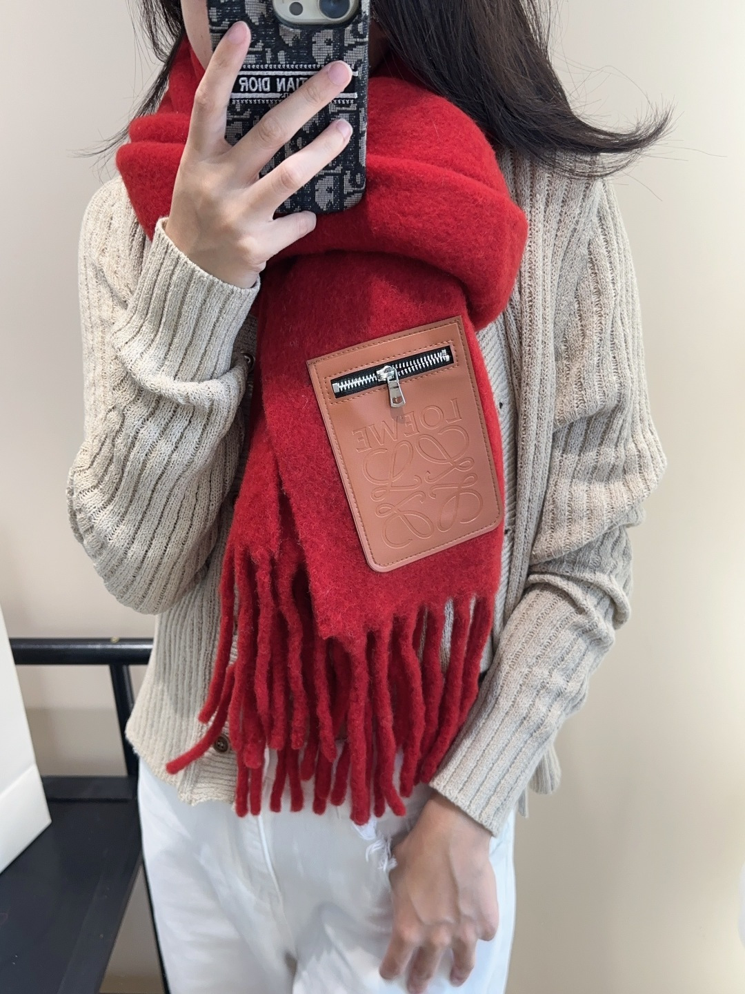 ▪❤️️罗意威超美新款马海毛围巾！超级推荐入手！】质感好货！主打的马海毛围巾~据说超难买哦！！打了好多次