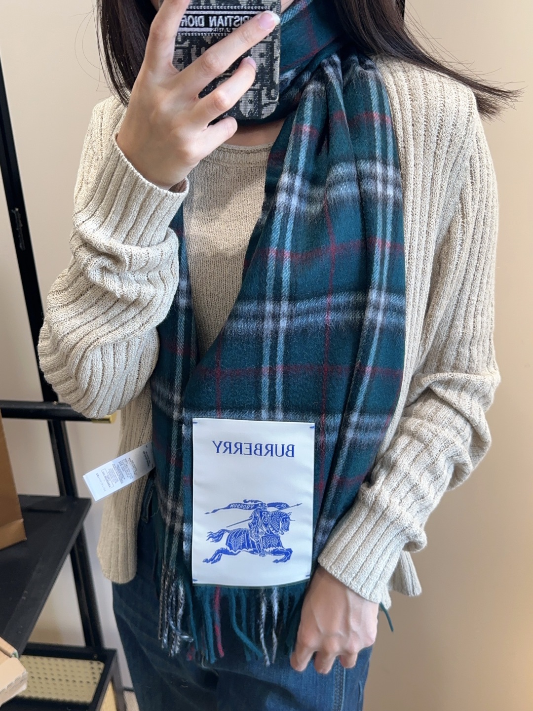 Burberry · 巴宝莉围巾❗️好看的要疯掉了，太有型太有魅力了❗️❗️非常斯文时尚的秋冬单品！真的