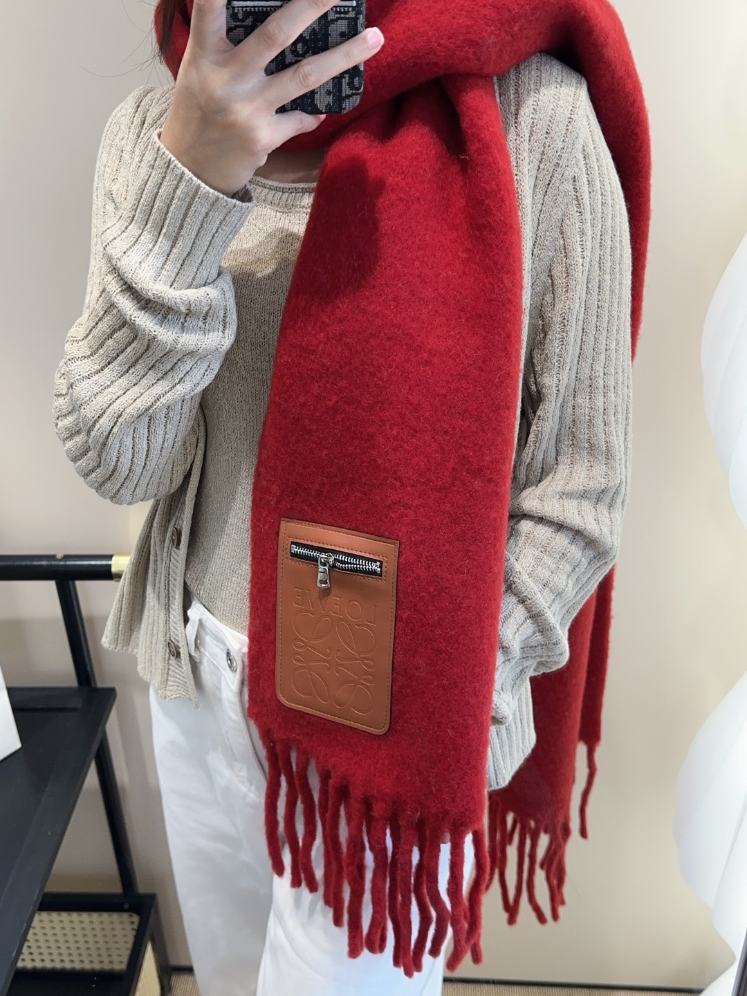▪❤️️罗意威超美新款马海毛围巾！超级推荐入手！】质感好货！主打的马海毛围巾~据说超难买哦！！打了好多次