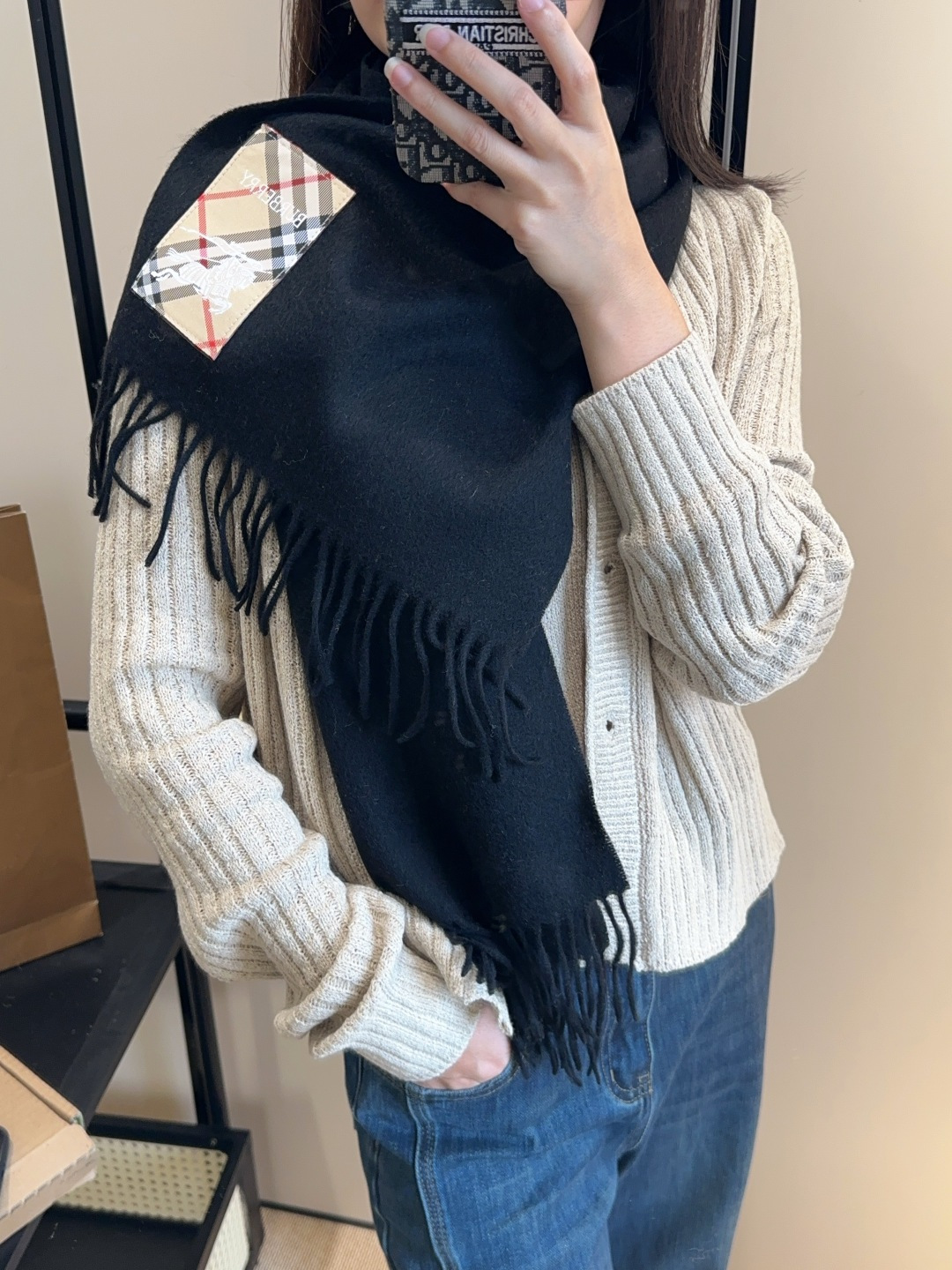 Burberry · 巴宝莉围巾❗️好看的要疯掉了，太有型太有魅力了❗️❗️非常斯文时尚的秋冬单品！真的