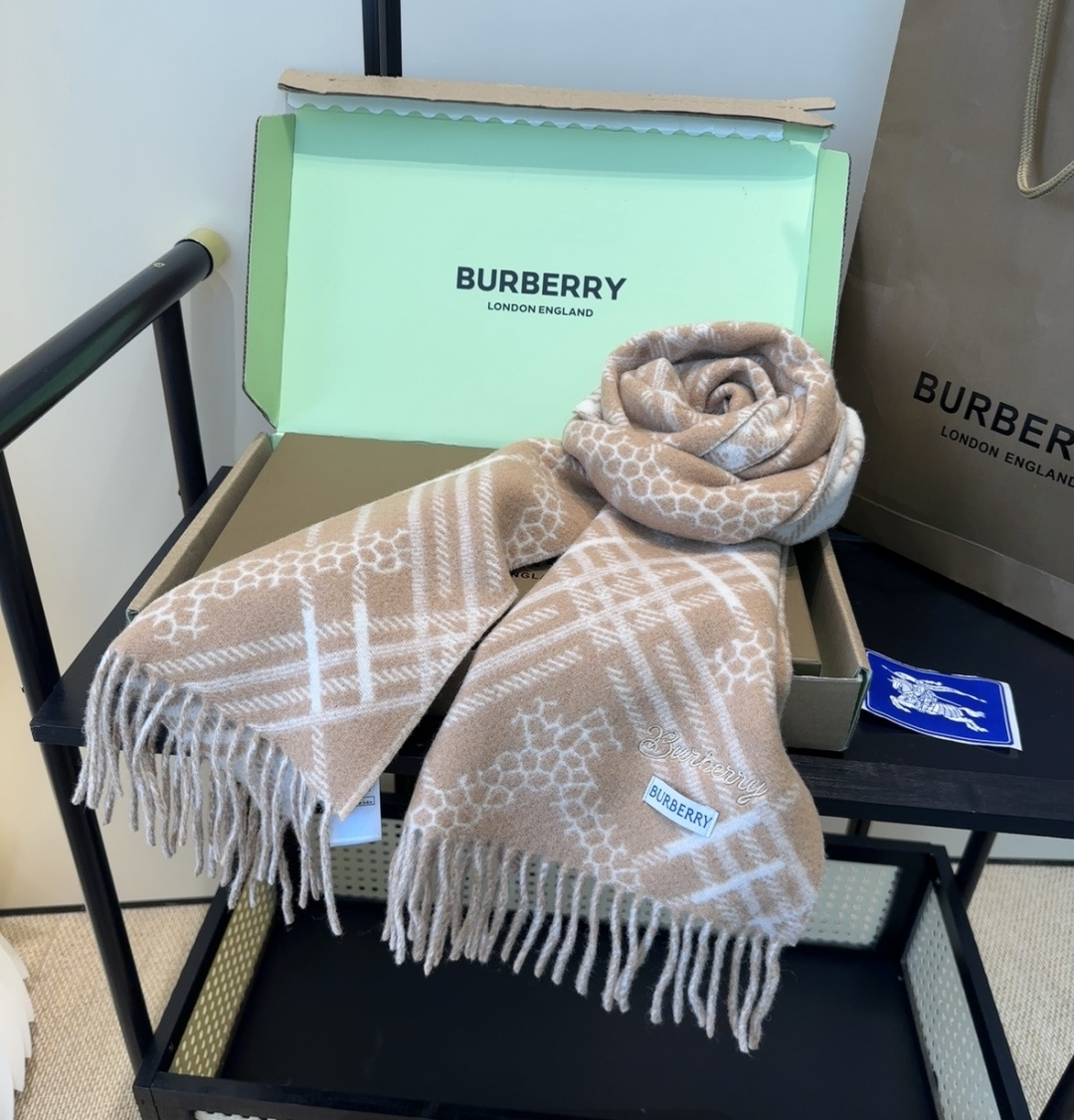 Burberry · 巴宝莉围巾❗️好看的要疯掉了，太有型太有魅力了❗️❗️非常斯文时尚的秋冬单品！真的
