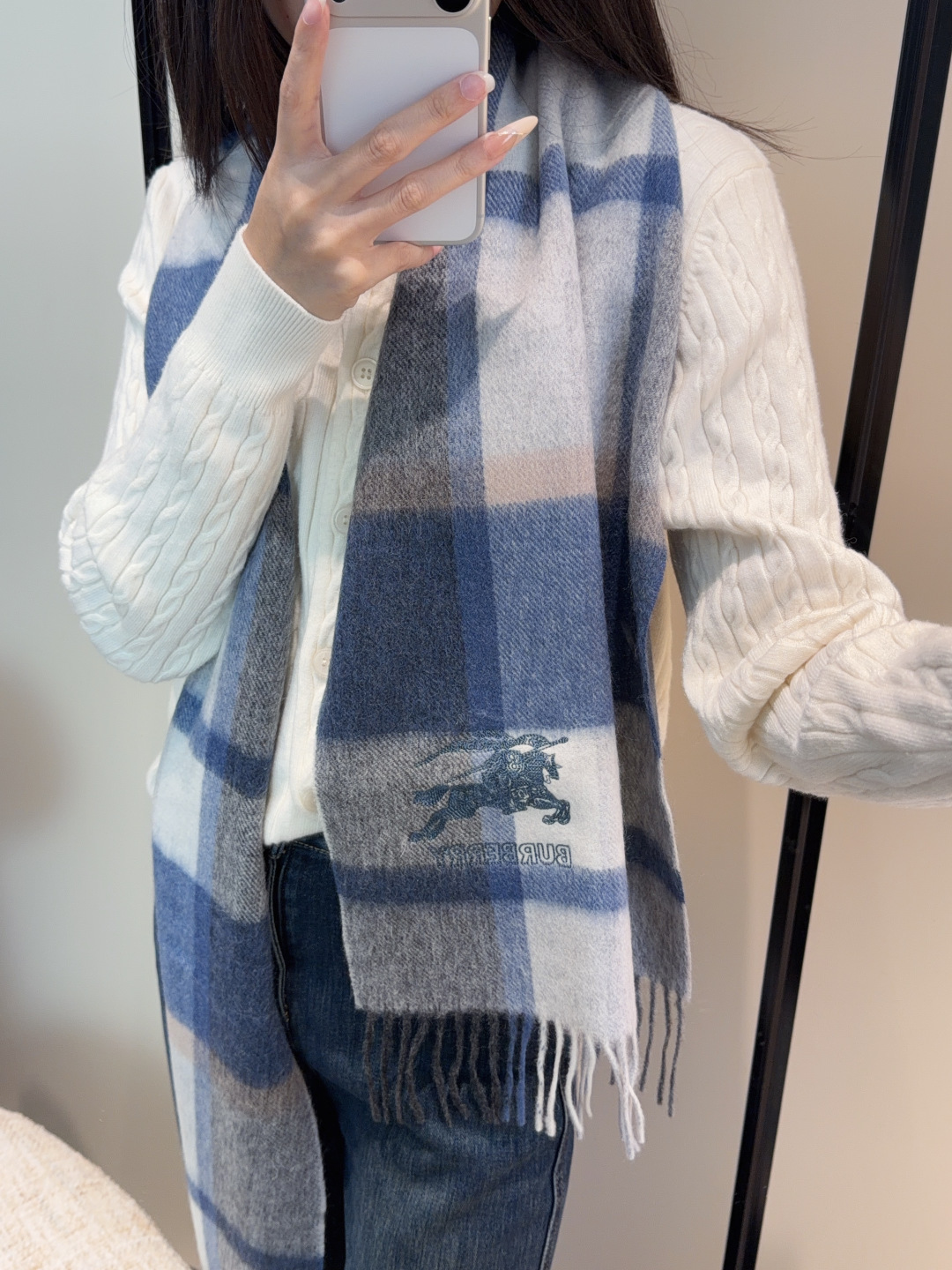 【▪️家属福利来了！！巴宝莉高端重磅男士围巾！】怒赞推荐，激动~！！下手绝对要快，同步专柜，最高端的男士