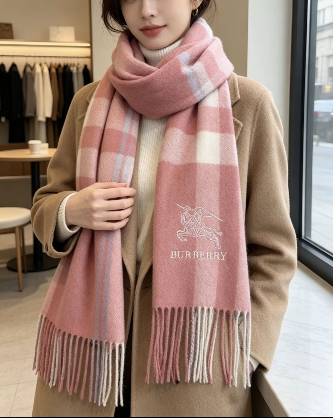 🆕  Burberry · 巴宝莉围巾❗️好看的要疯掉了，太有型太有魅力了❗️❗️非常斯文时尚的秋冬单品！真的很喜欢，非