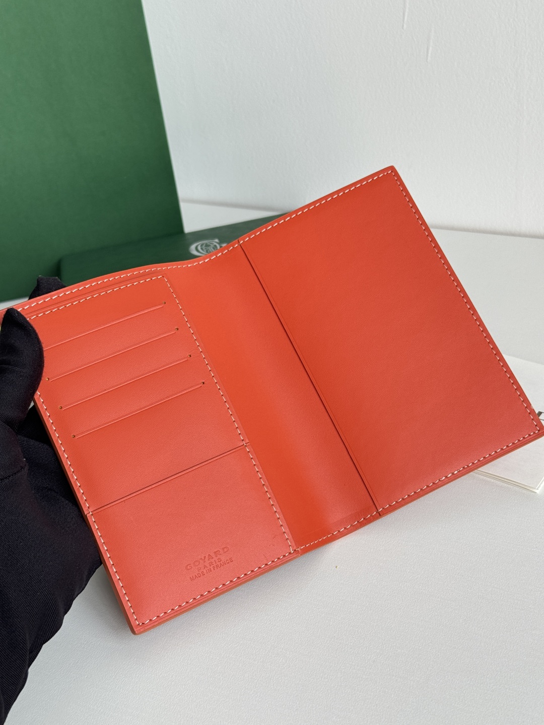Goyard Classic Passport Holder Wallet Card Holder - Orange Travel Essential 8 cmp i1746445767426 2625 0 6