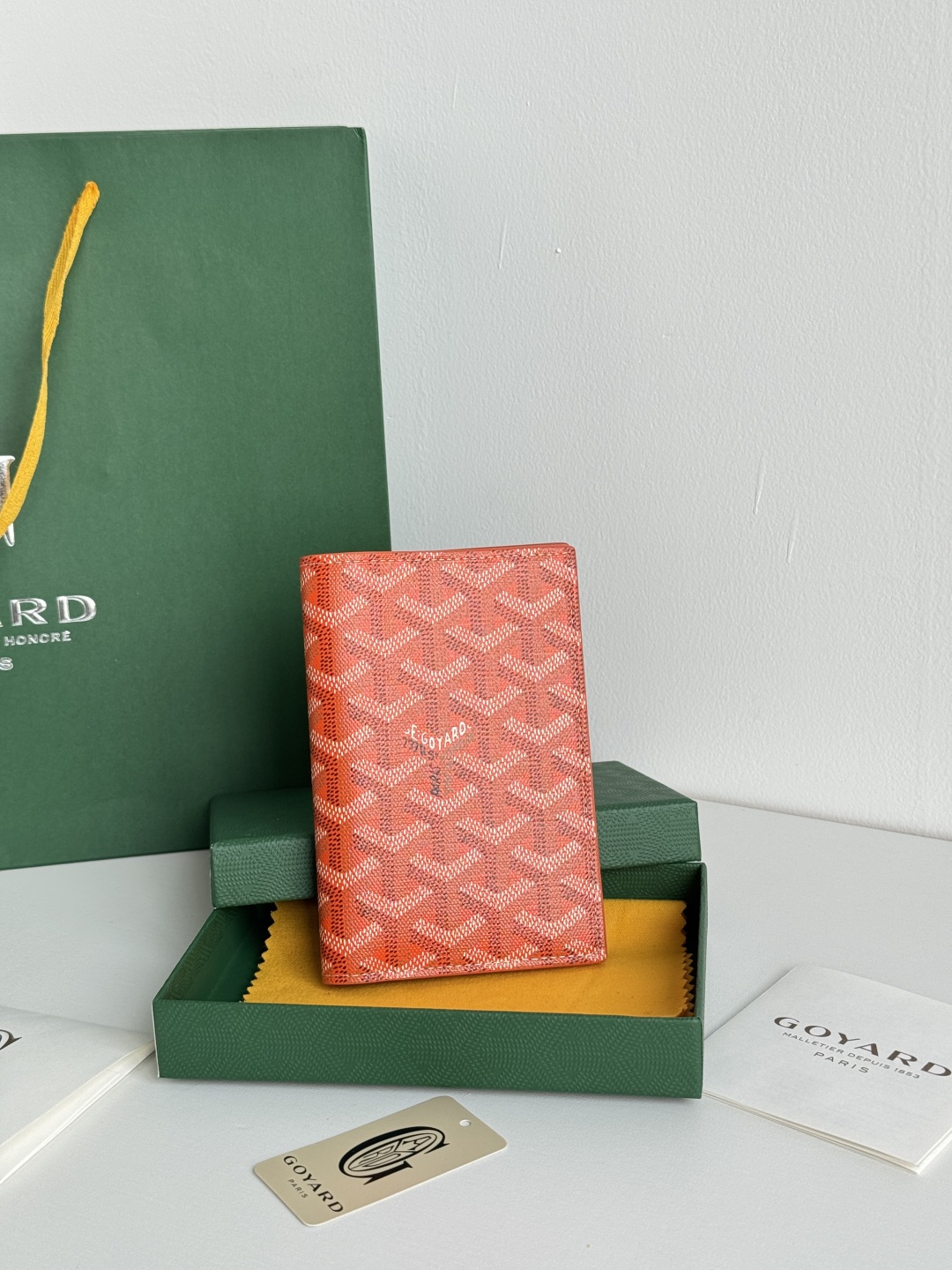 Goyard Classic Passport Holder Wallet Card Holder - Orange Travel Essential 2 cmp i1746445767430 979 0 0