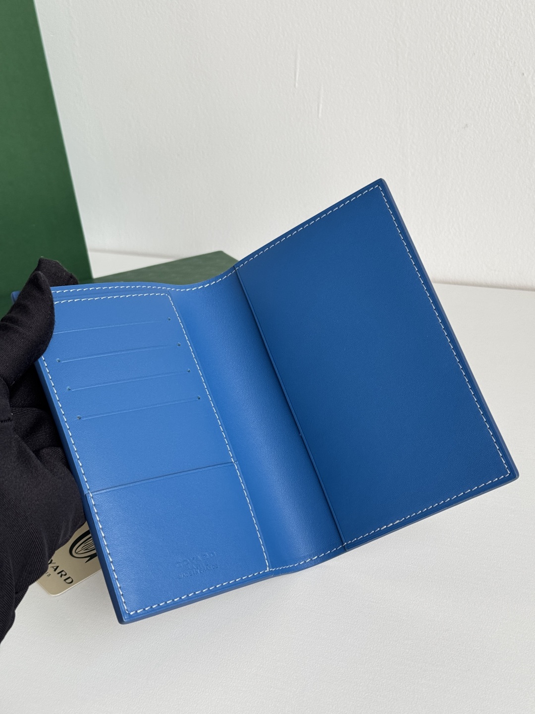 Goyard Blue Classic Passport Holder Wallet Card Case - Travel Essential 7 cmp i1746445820622 837 0 6