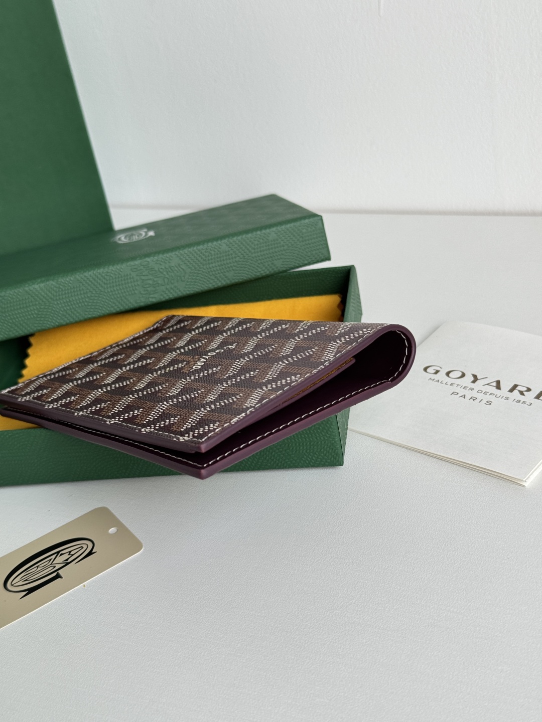 Goyard Classic Passport Holder Wallet with Card Slots, Burgundy Brown 6 cmp i1746445955623 4530 0 4