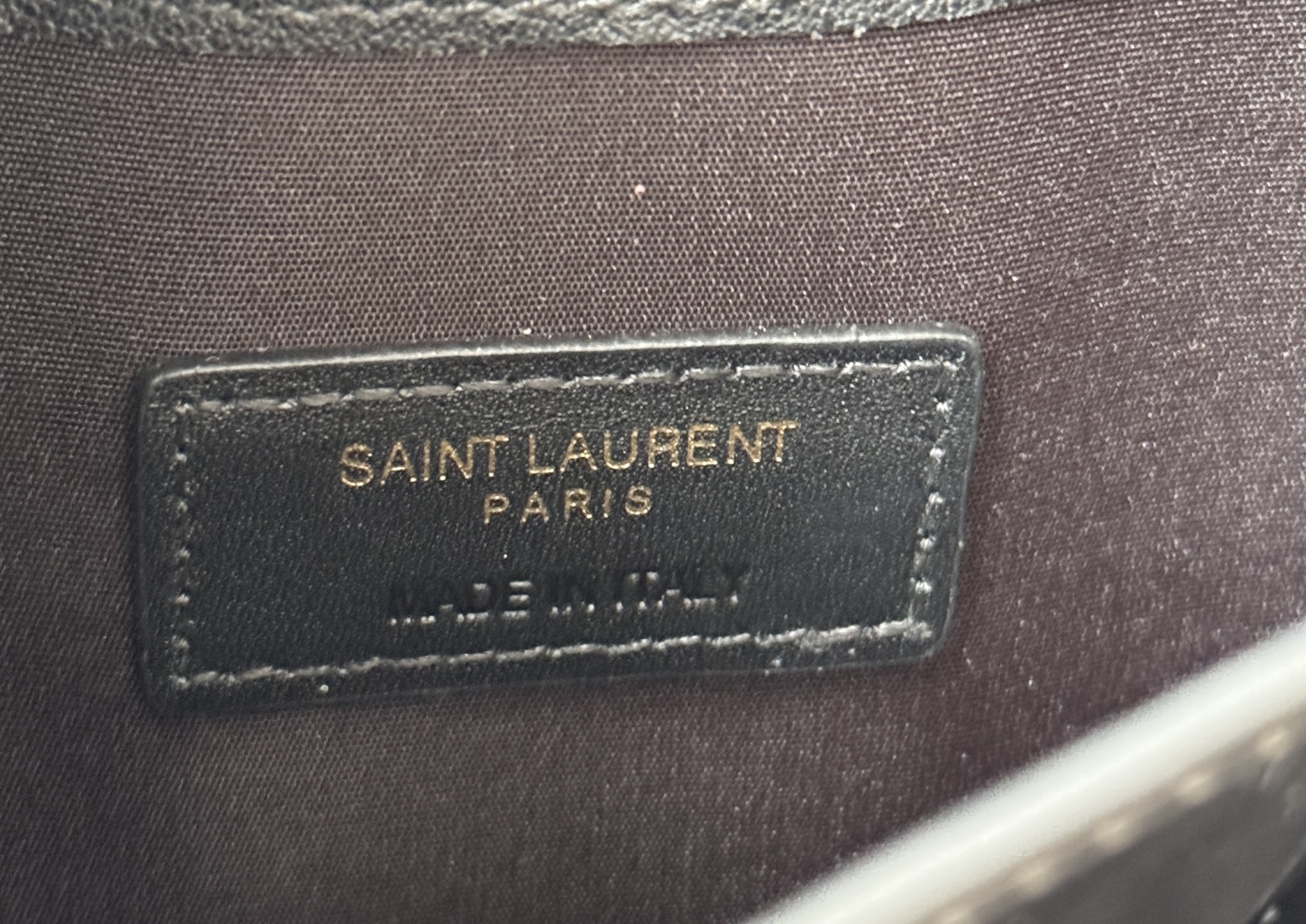 Yves Saint Laurent Black Patent Leather Clutch with Gold Logo 9 cmp i1743757044062 8146 0 7