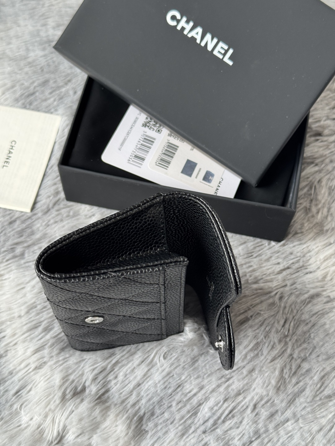 🆕CHANEL羊皮/鱼子酱，大小球纹 经典系列  黑色 /金色 银色 五金 独家实拍    经典cf小卡