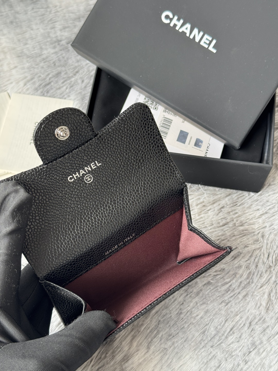 🆕CHANEL羊皮/鱼子酱，大小球纹 经典系列  黑色 /金色 银色 五金 独家实拍    经典cf小卡