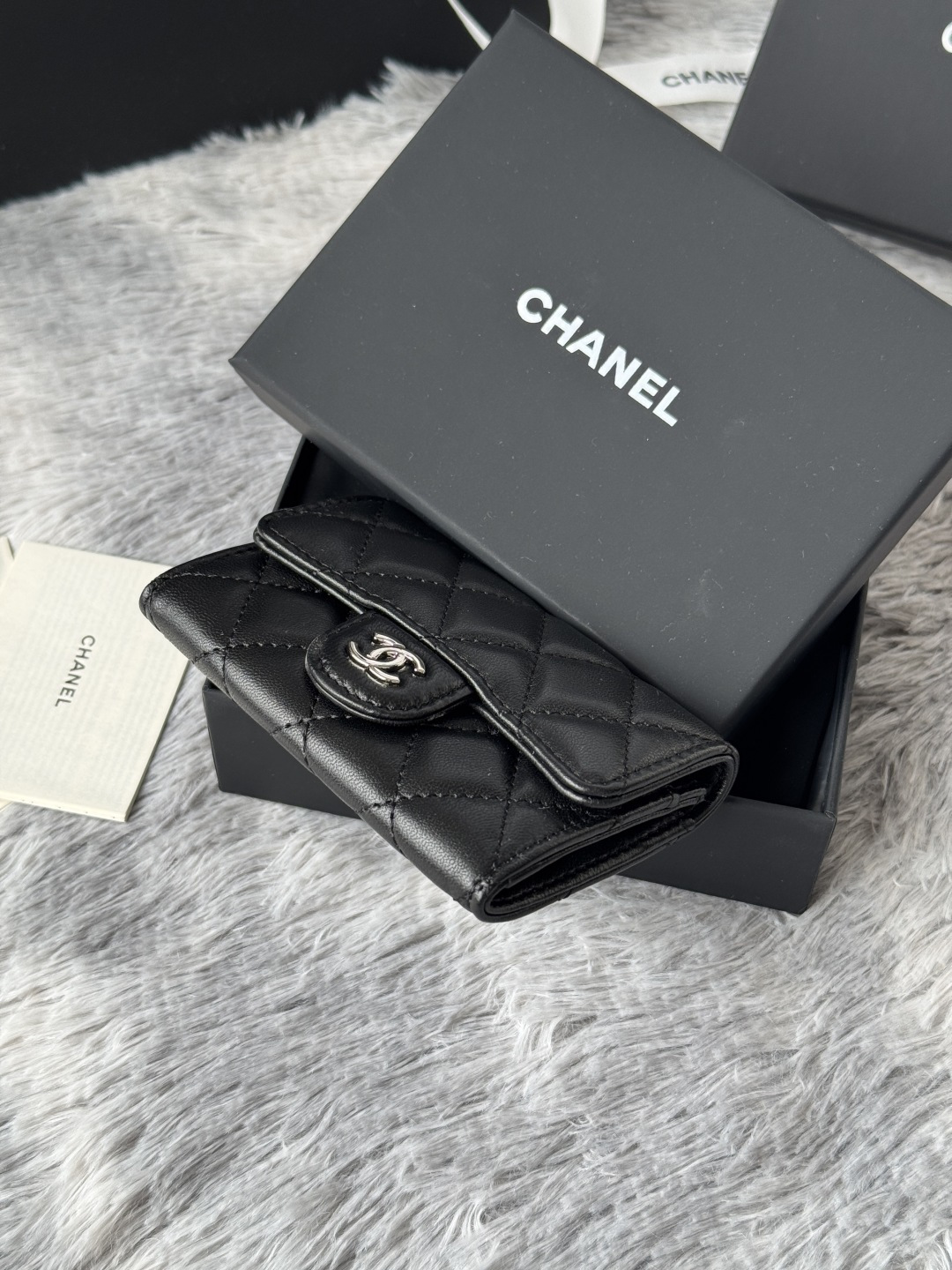 🆕CHANEL羊皮/鱼子酱，大小球纹 经典系列  黑色 /金色 银色 五金 独家实拍    经典cf小卡