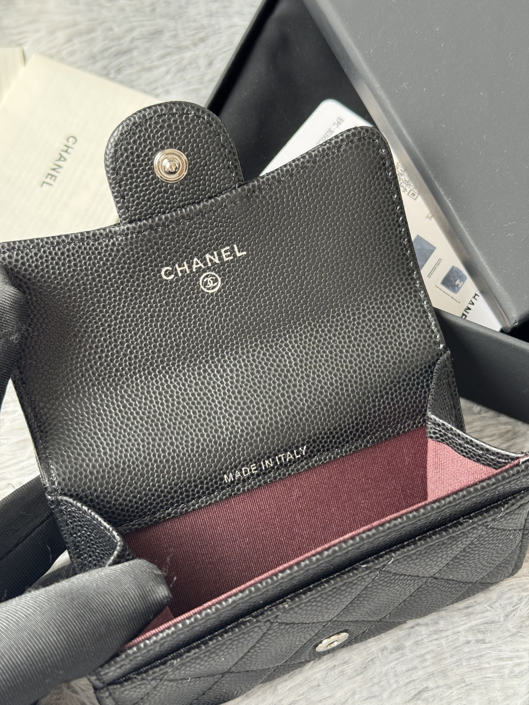 🆕CHANEL羊皮/鱼子酱，大小球纹 经典系列  黑色 /金色 银色 五金 独家实拍    经典cf小卡