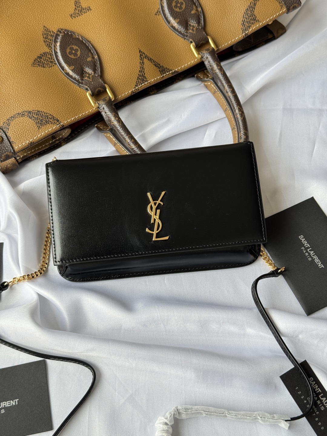 Saint Laurent Paris Mini Black Leather Wallet on Chain Crossbody Bag 2 cmp i1748314214988 9482 0 0