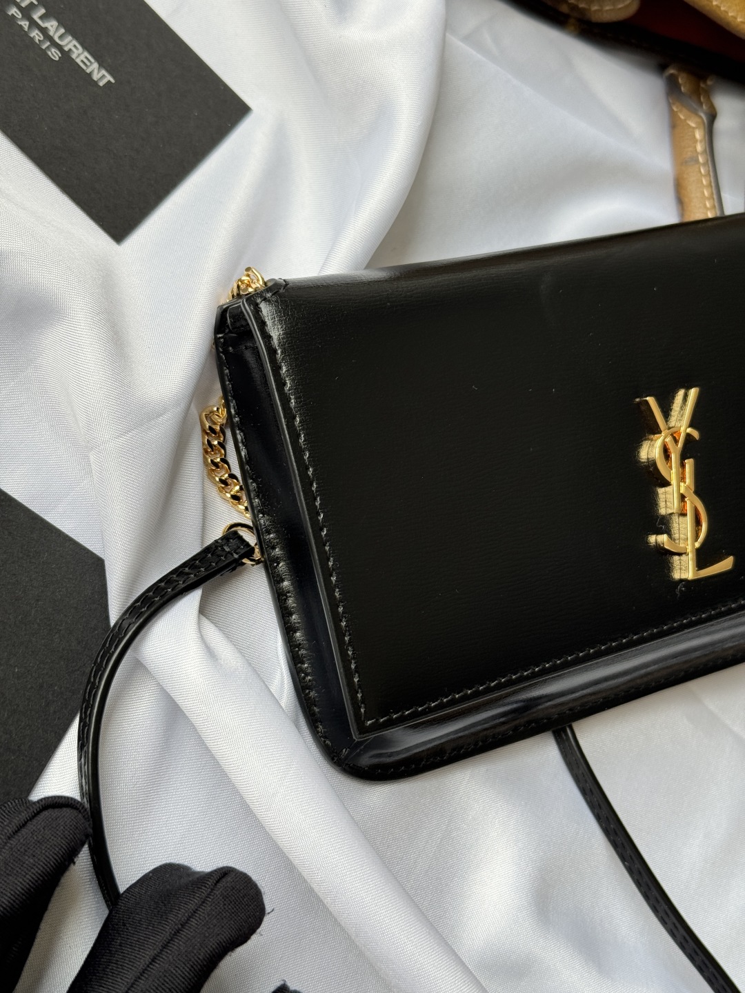 Saint Laurent Paris Mini Black Leather Wallet on Chain Crossbody Bag 9 cmp i1748314214998 2652 0 7