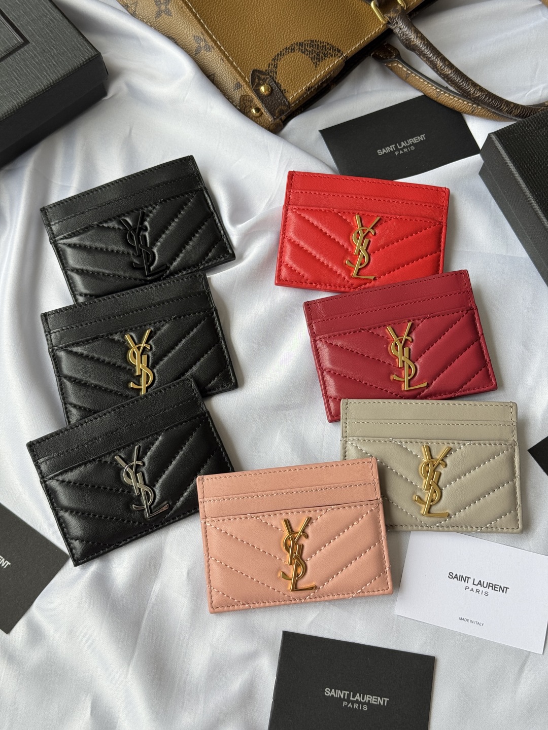 Saint Laurent Monogram Leather Card Holder | YSL Credit Card Case Wallet 4 cmp i1748314995754 9962 0 0