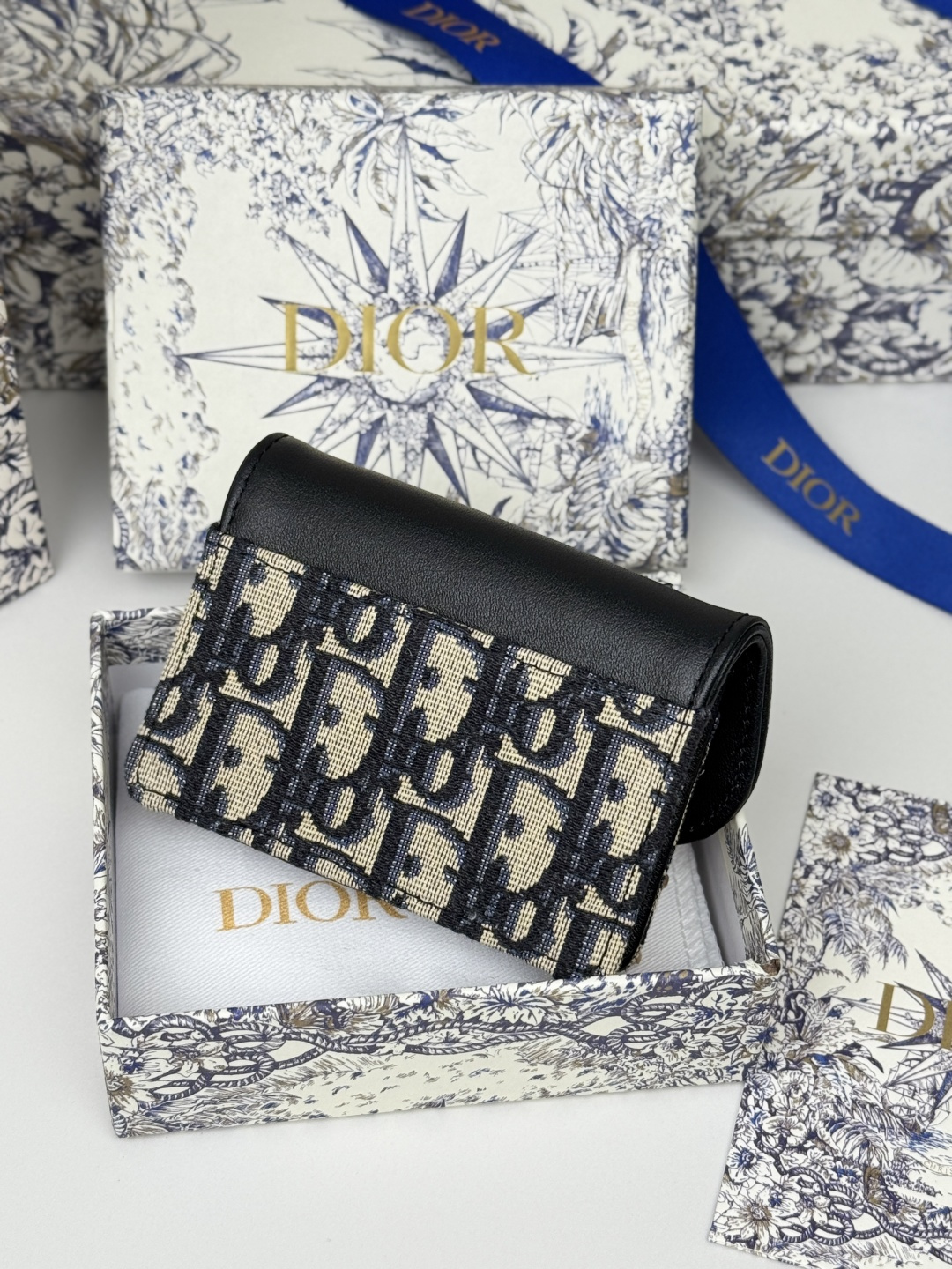 Dior 专用面料D家新款马鞍小卡包 小小一只
