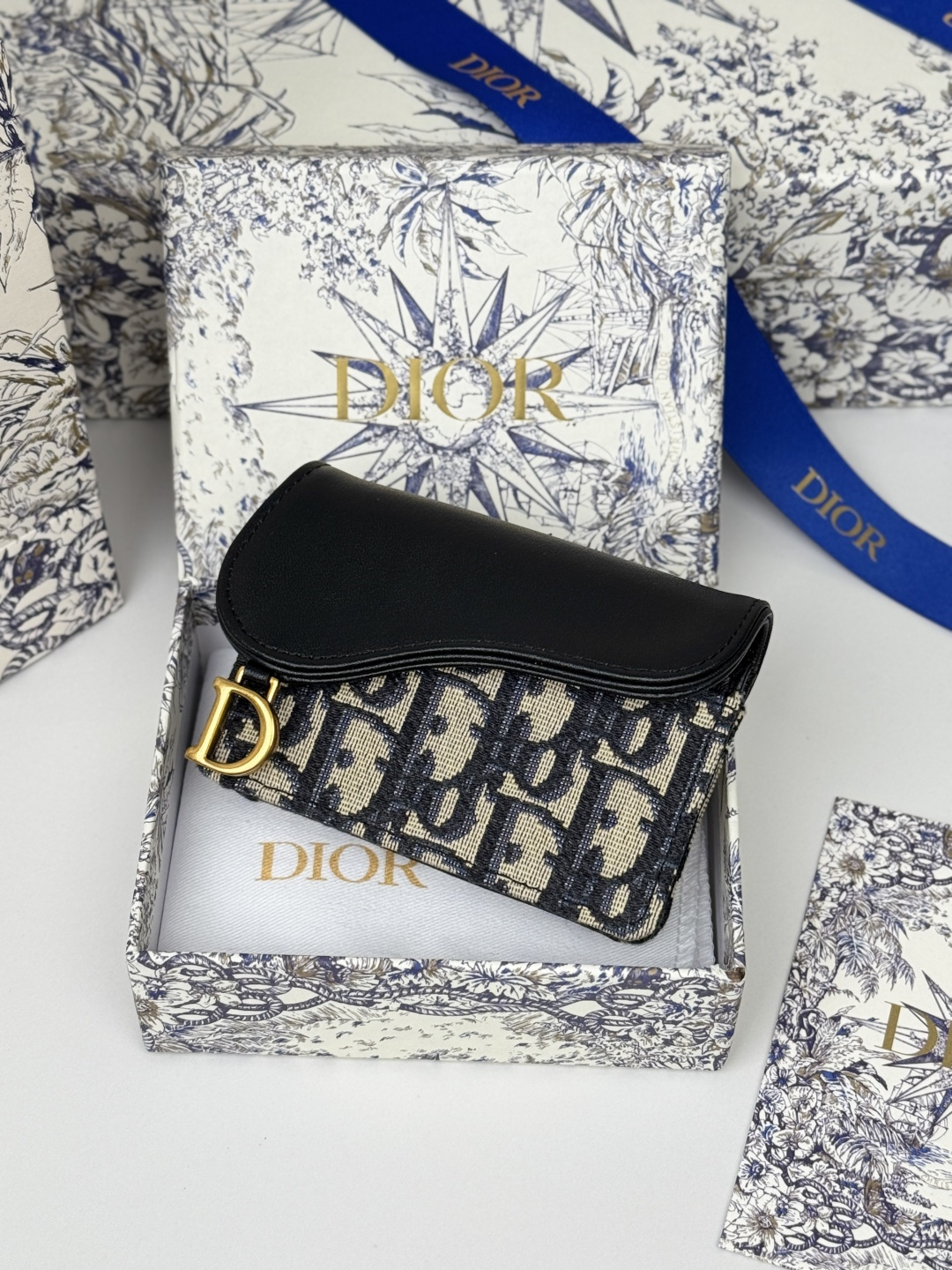 Dior 专用面料D家新款马鞍小卡包 小小一只