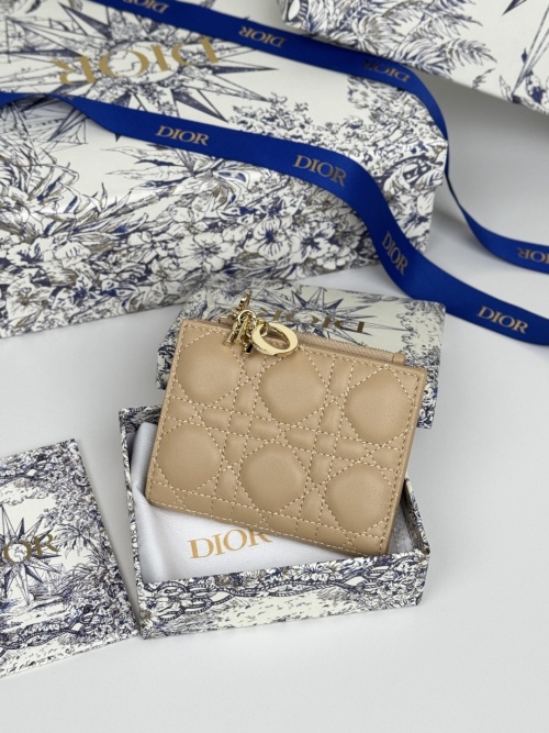 Dior Caro Dahlia Wallet With Charm Lambskin Beige, Modern and Elegant 1 Dior Caro Dahlia Wallet With Charm Lambskin Beige, Modern and Elegant