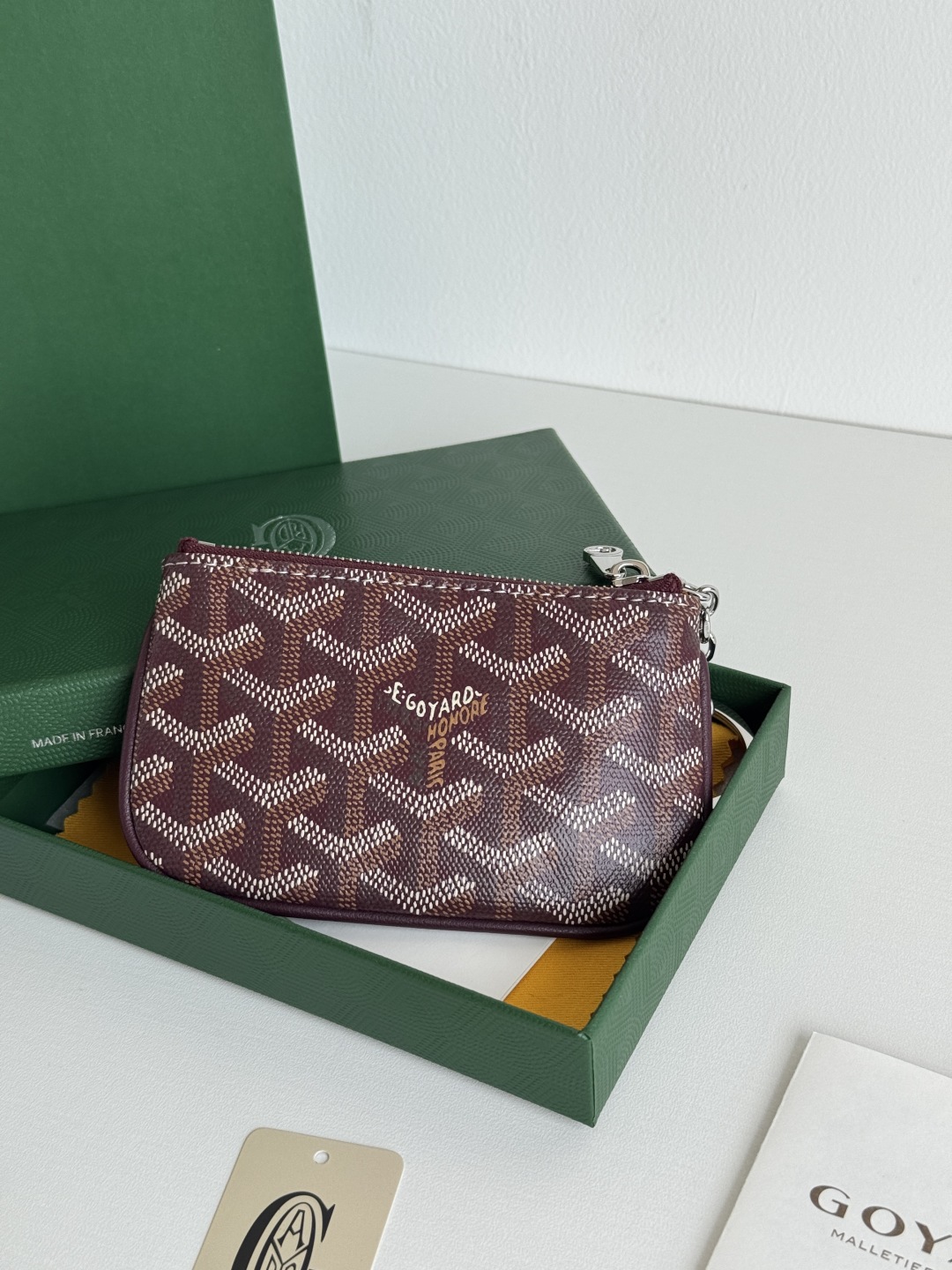 Goyard Sénat Nano Key Pouch Cardholder,Brown, 9 cm x 1 cm x 13 cm 3 cmp i1749210410379 2656 0 2