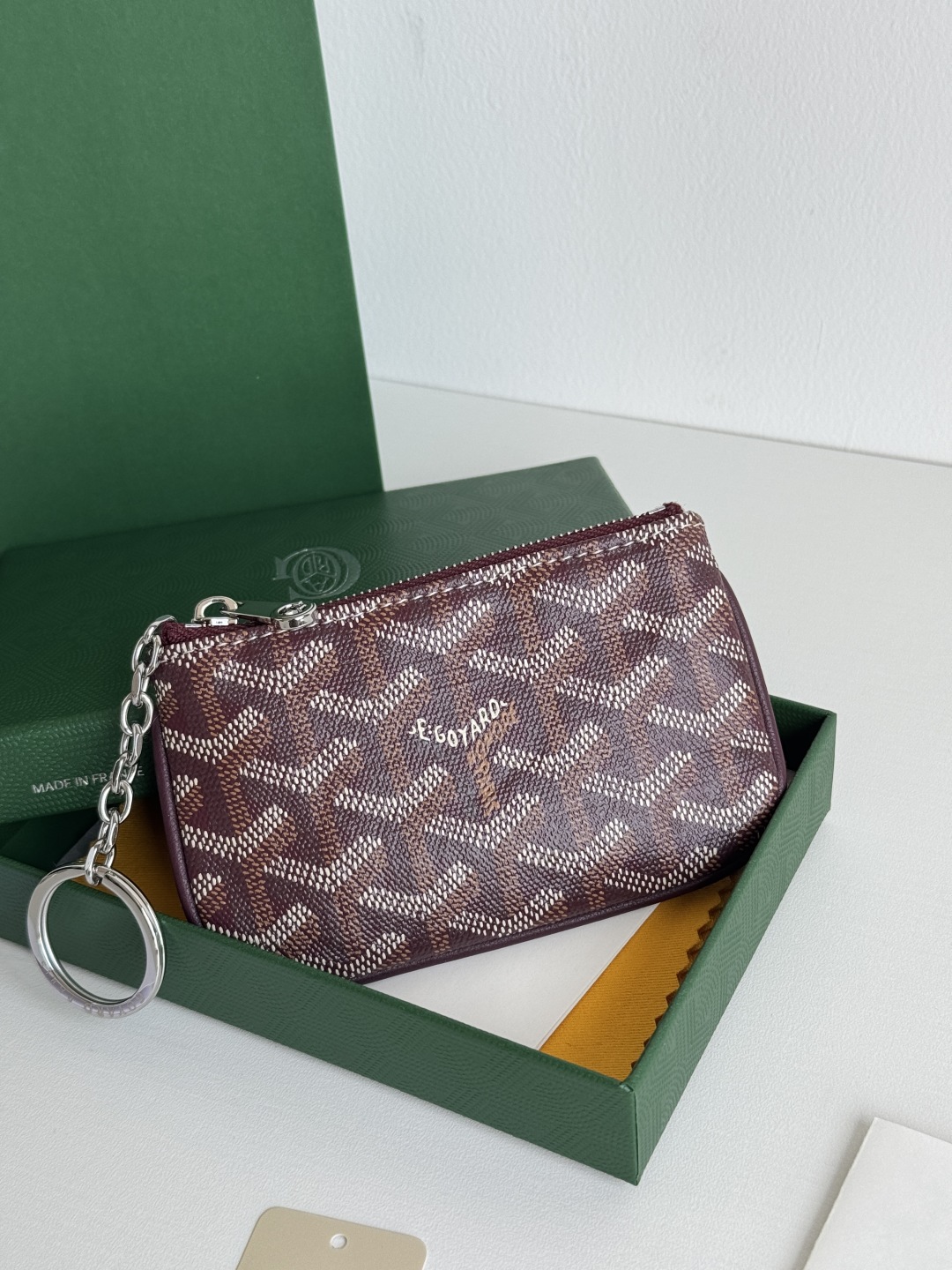 Goyard Sénat Nano Key Pouch Cardholder,Brown, 9 cm x 1 cm x 13 cm 2 cmp i1749210410390 7976 0 1
