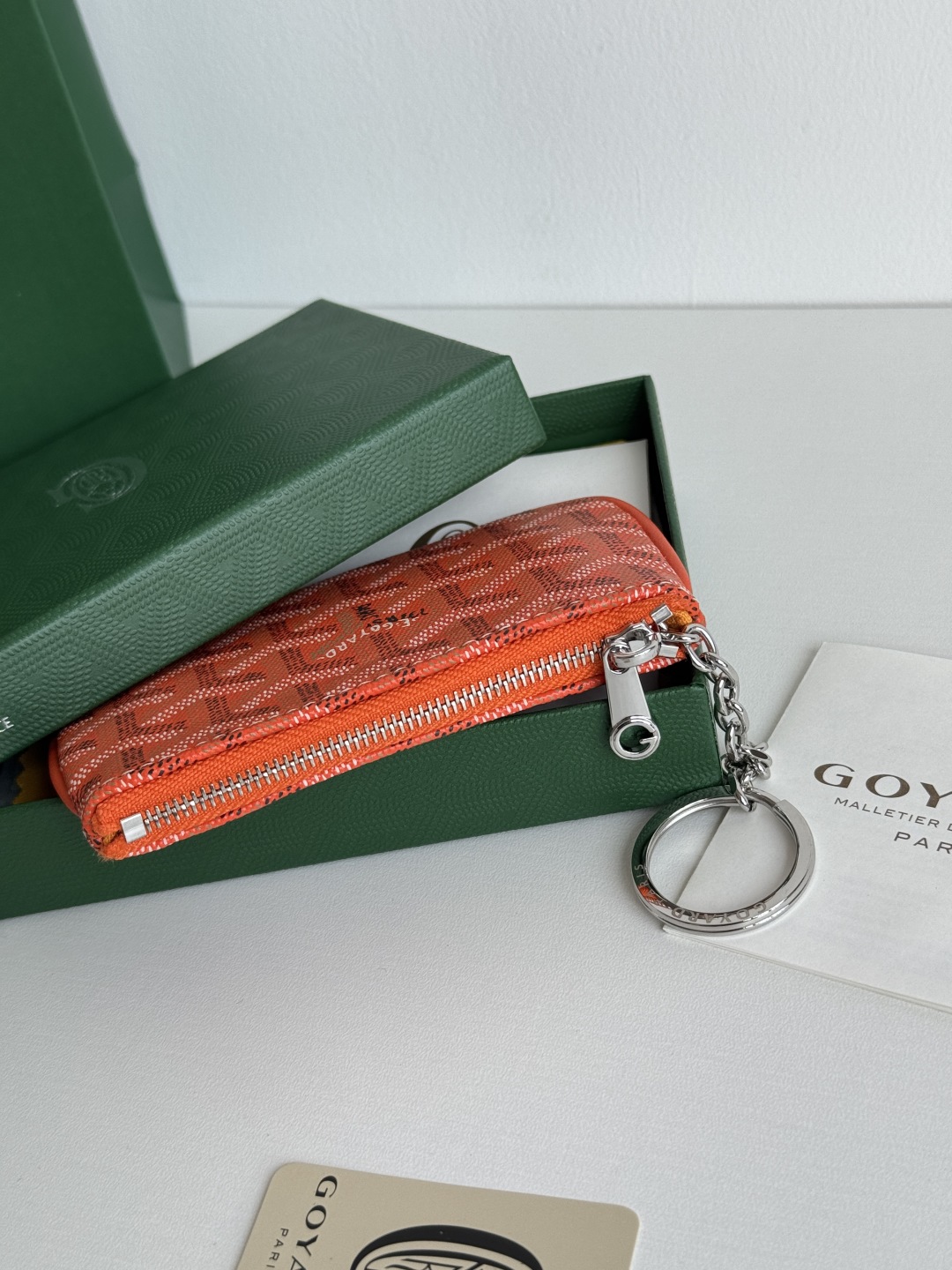 Goyard Sénat Nano Key Pouch, Orange Cardholder, 9 cm x 13 cm 4 cmp i1749210627350 655 0 3