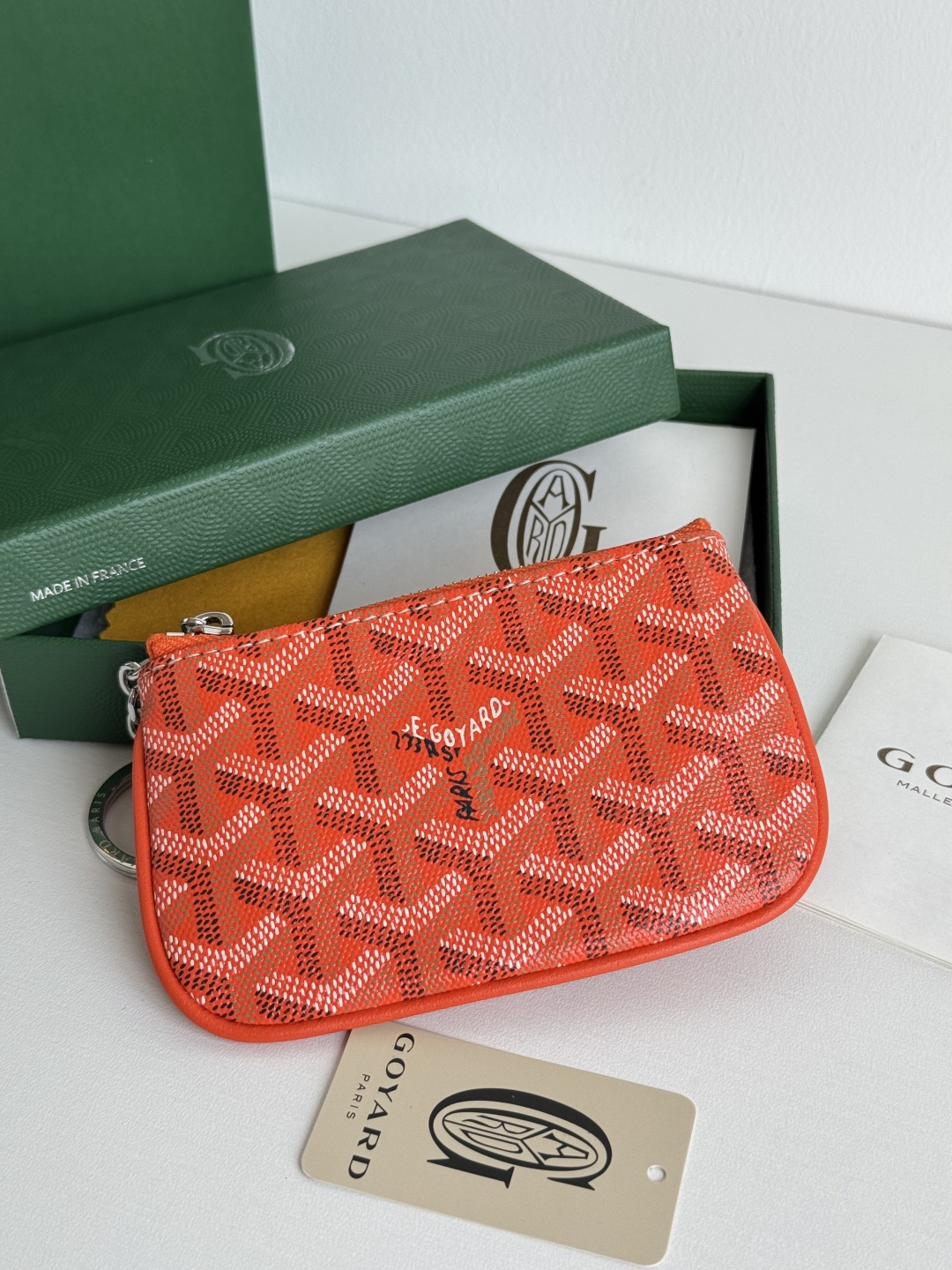 Goyard Sénat Nano Key Pouch, Orange Cardholder, 9 cm x 13 cm 3 cmp i1749210627444 3120 0 2