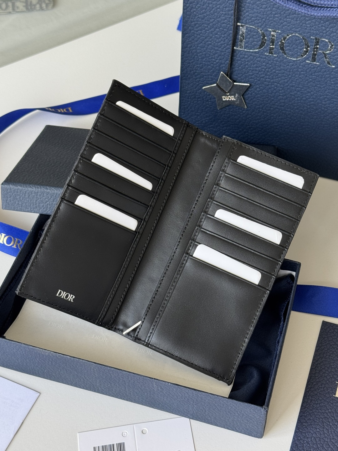 Dior 米色和黑色 Oblique 印花面料