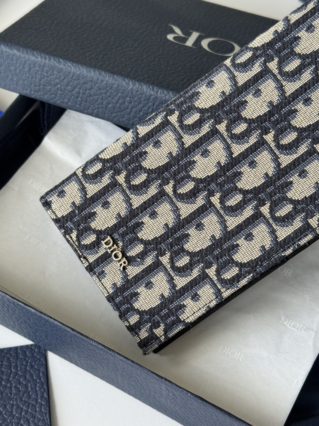 Dior 米色和黑色 Oblique 印花面料