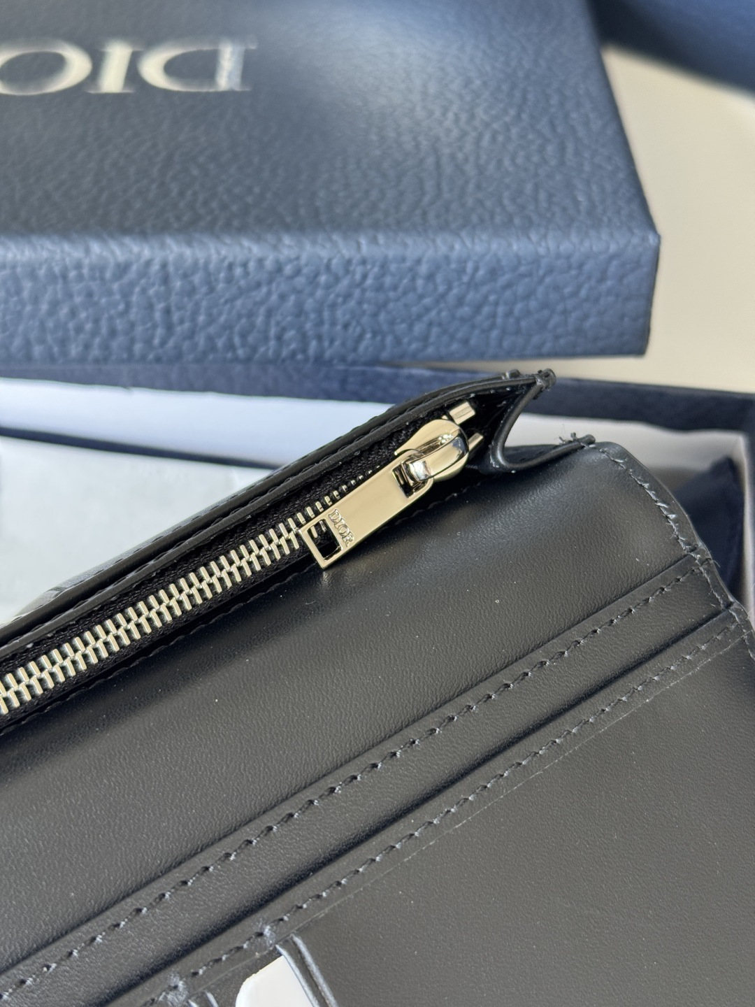 Dior 米色和黑色 Oblique 印花面料