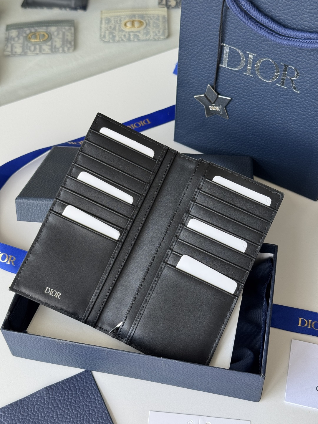 Dior 米色和黑色 Oblique 印花面料