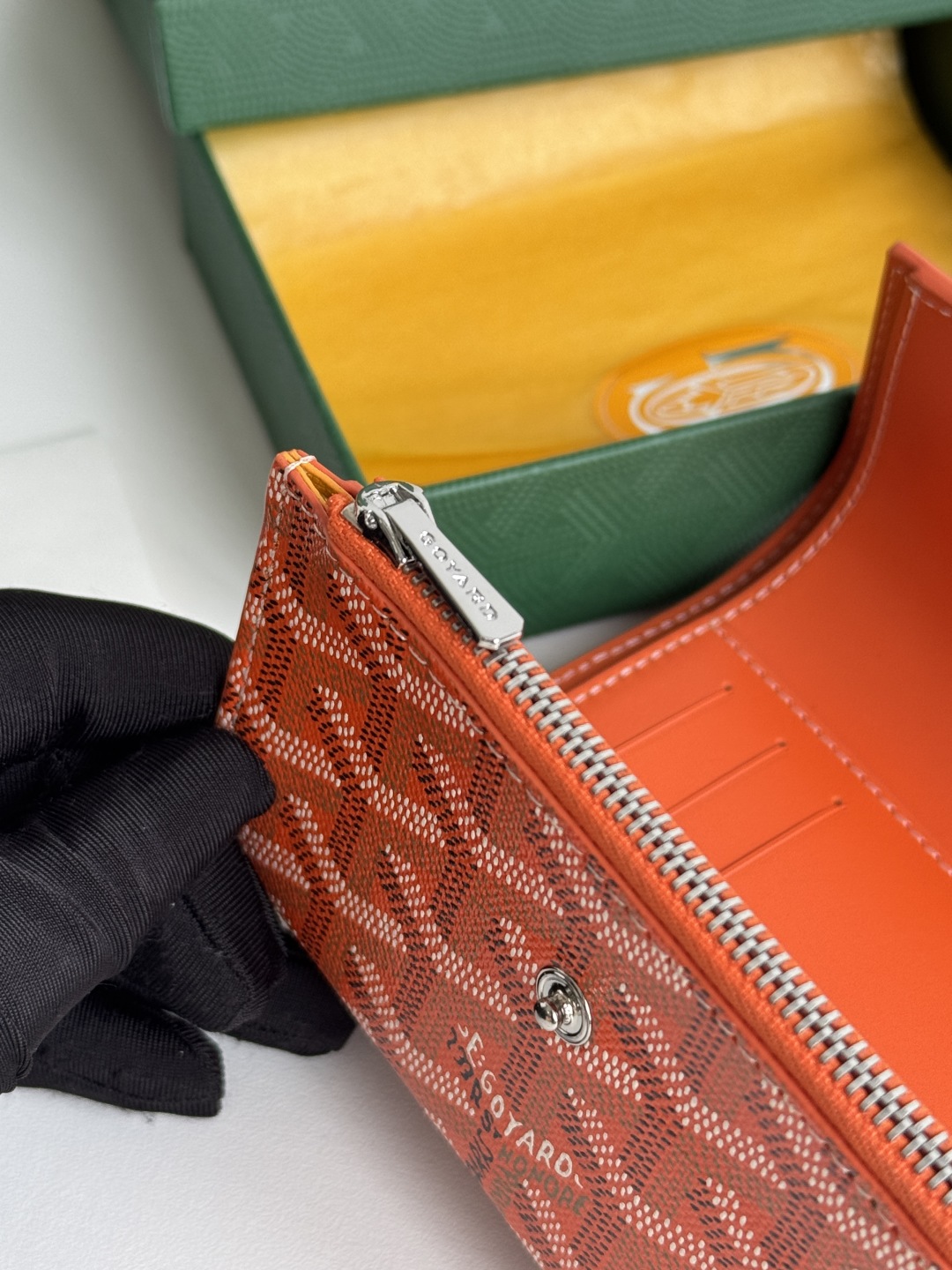 Goyard Saint-Gabriel Orange Wallet - Card Holder, Compact Trifold Design 10 cmp i1752306532575 1909 0 8