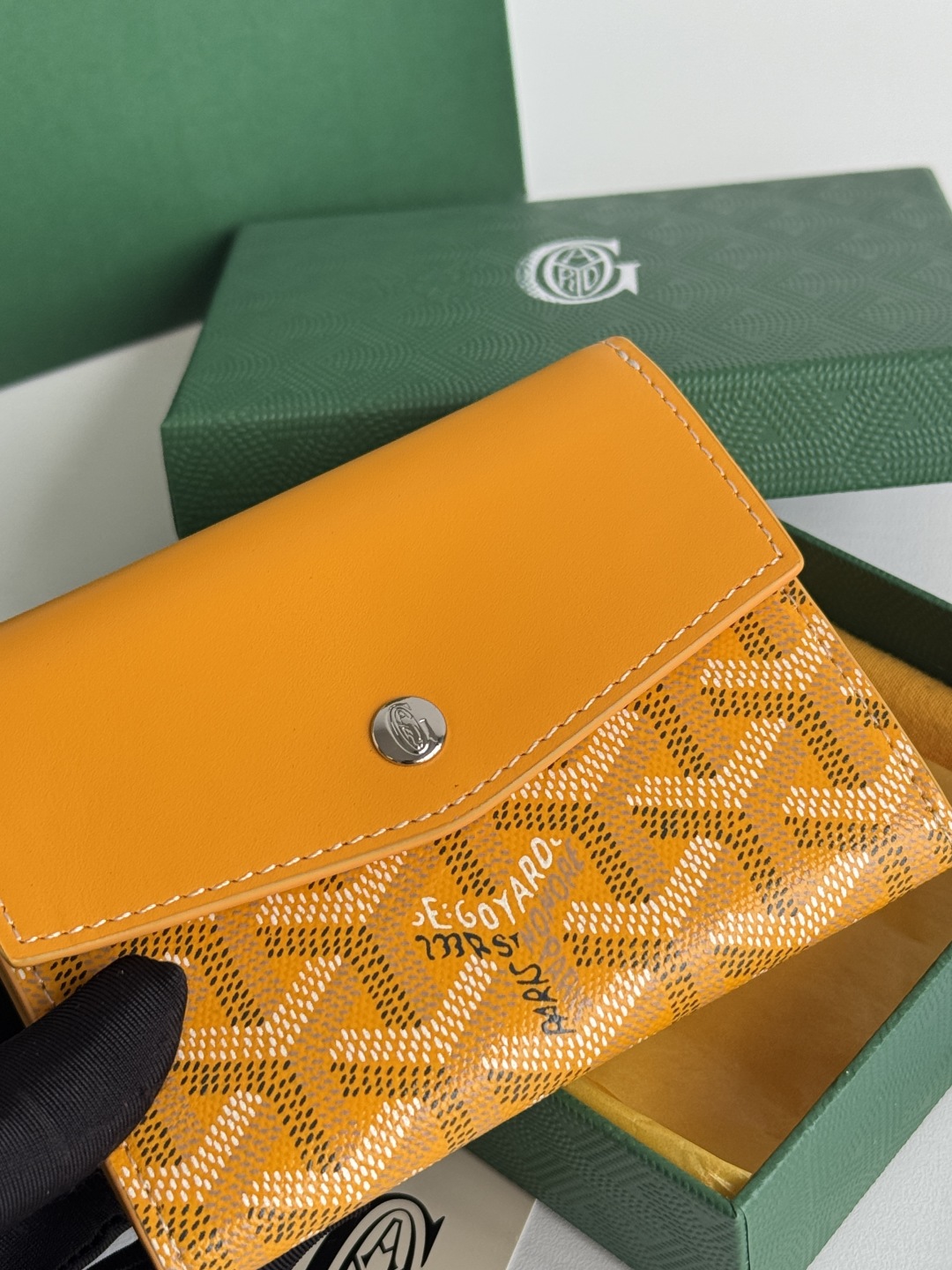 Goyard Saint-Gabriel Yellow Wallet Key Pouch Card Holder in Goyardine Canvas 8 cmp i1752308430106 377 0 6