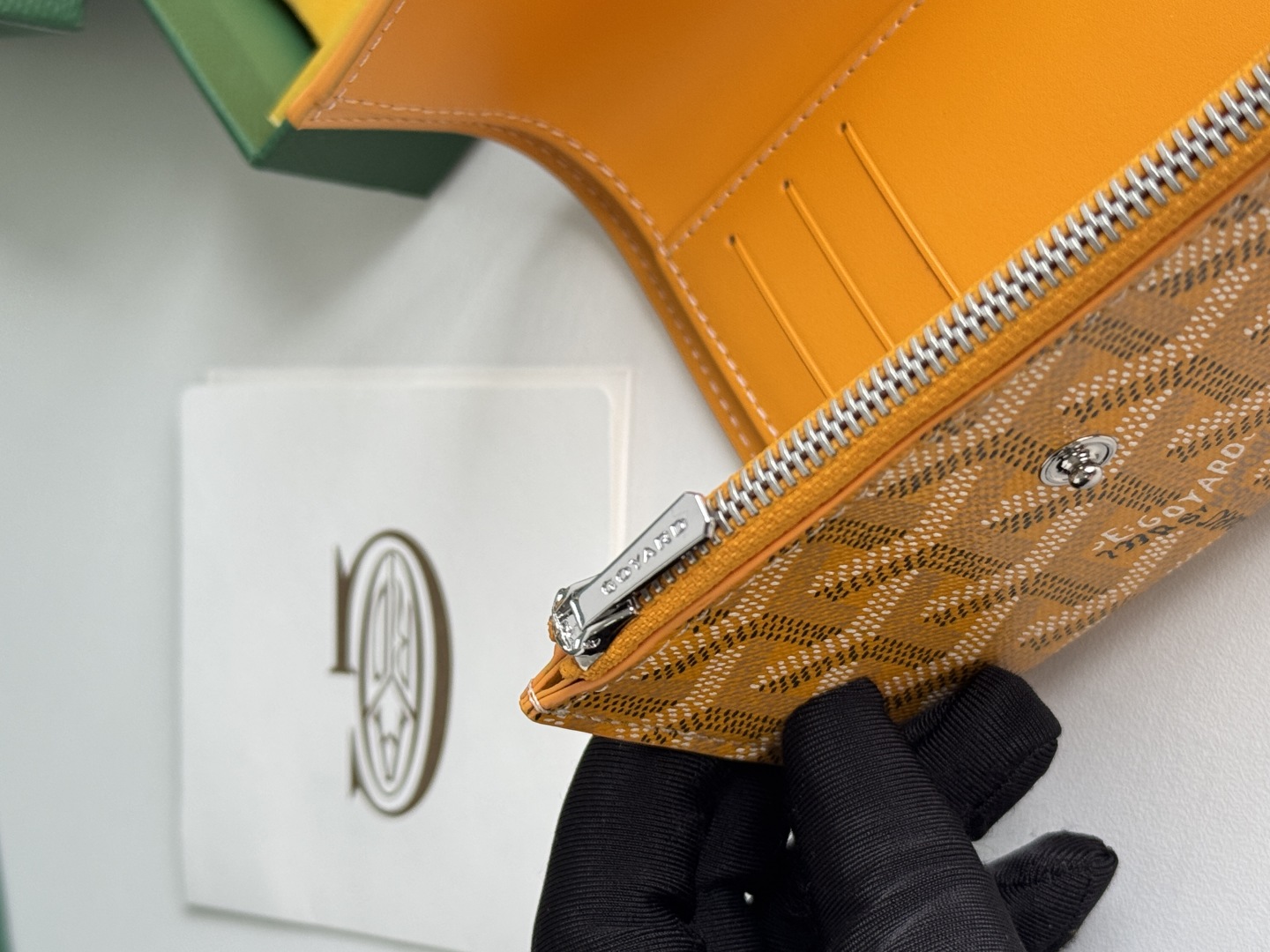 Goyard Saint-Gabriel Yellow Wallet Key Pouch Card Holder in Goyardine Canvas 11 cmp i1752308432523 3397 0 9