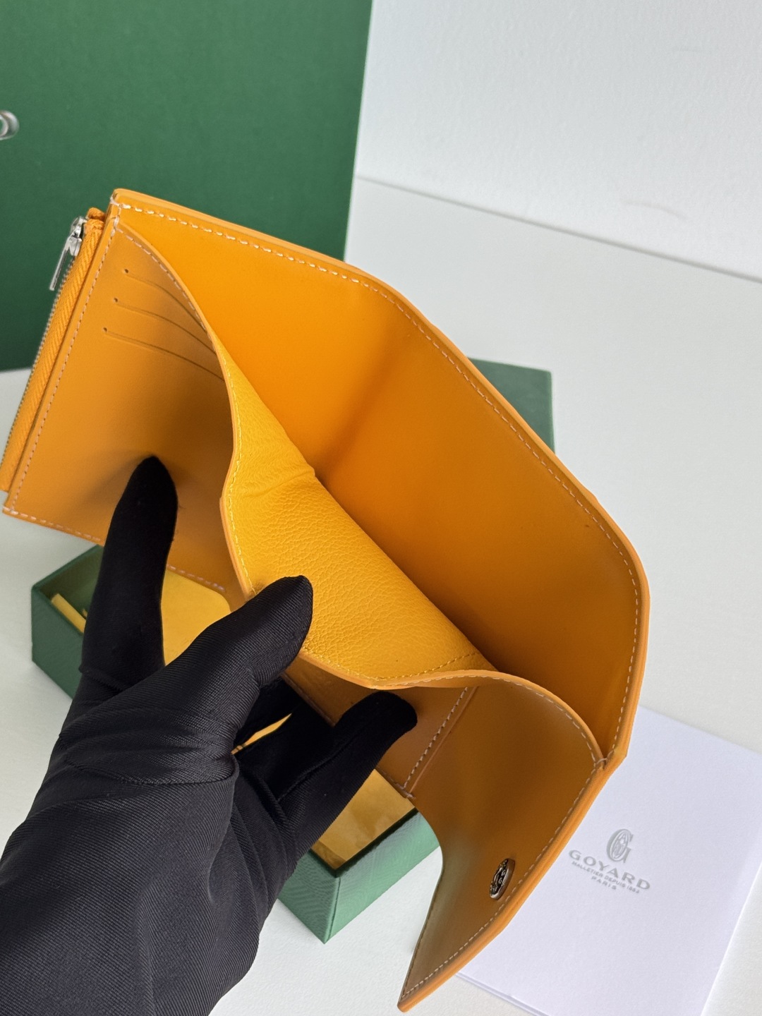 Goyard Saint-Gabriel Yellow Wallet Key Pouch Card Holder in Goyardine Canvas 13 cmp i1752308435531 2875 0 11