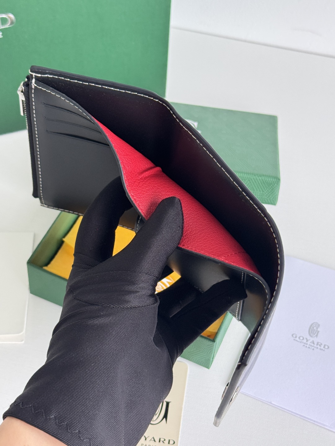 Goyard Saint-Gabriel Tri-Fold Wallet in Goyardine Canvas & Calfskin Leather 13 cmp i1752308565717 3248 0 11