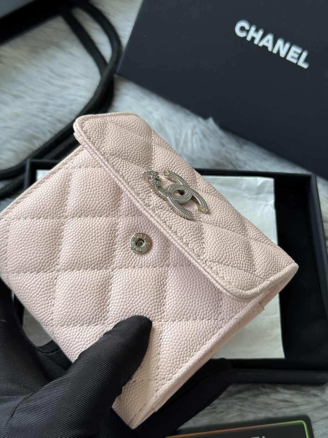 秋季五角星デザインの高品質三折財布