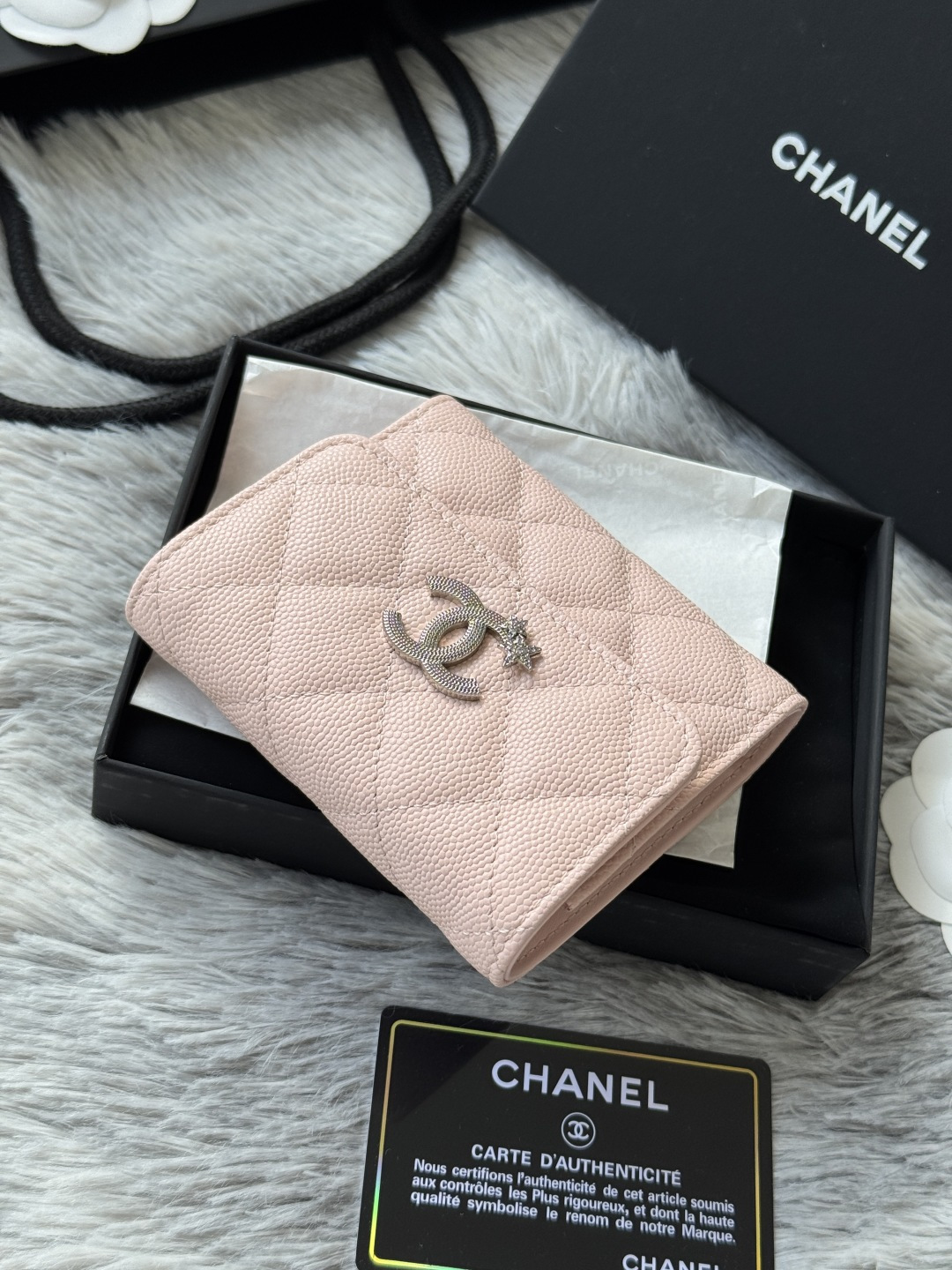 秋季五角星デザインの高品質三折財布