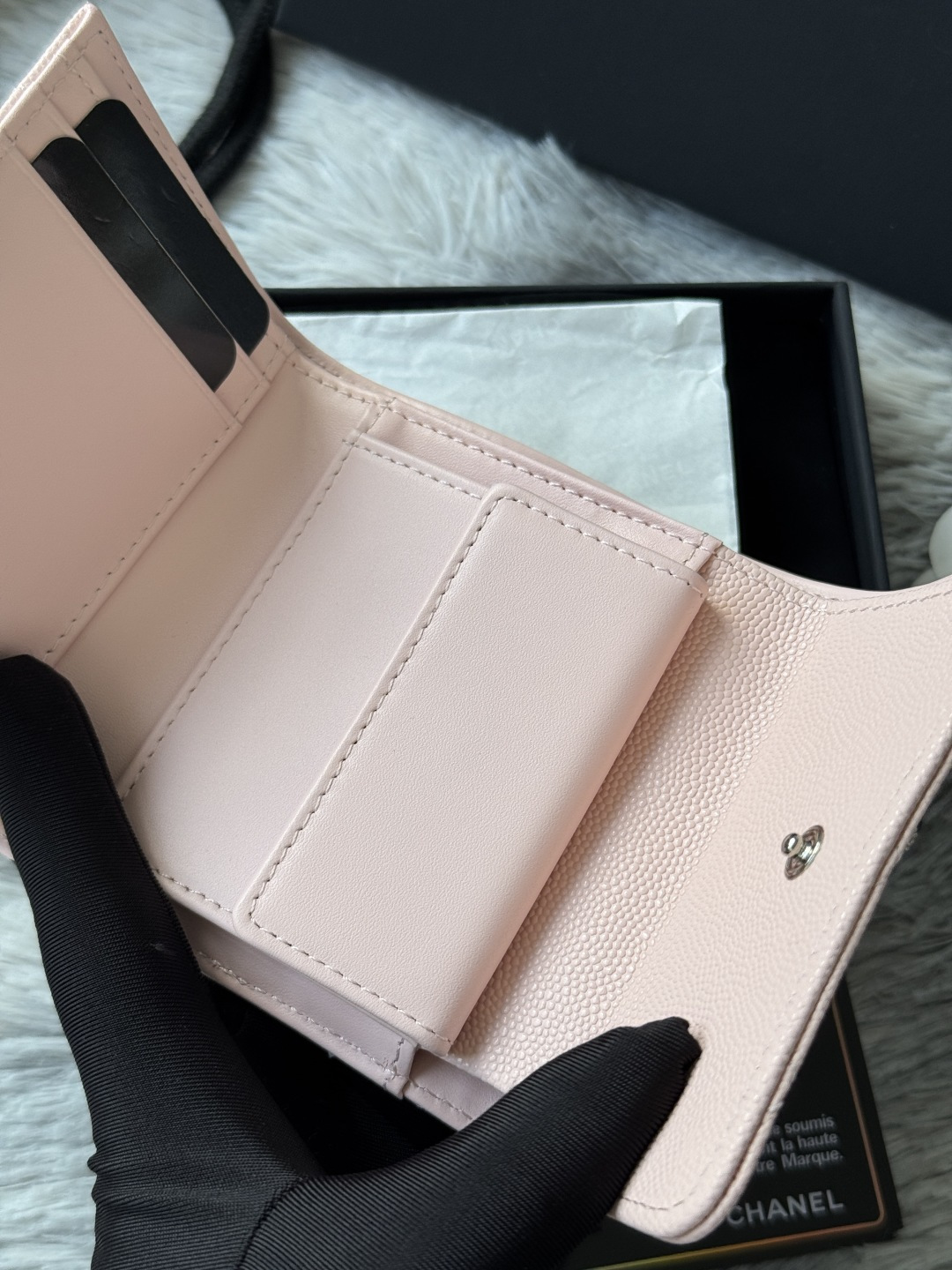 秋季五角星デザインの高品質三折財布