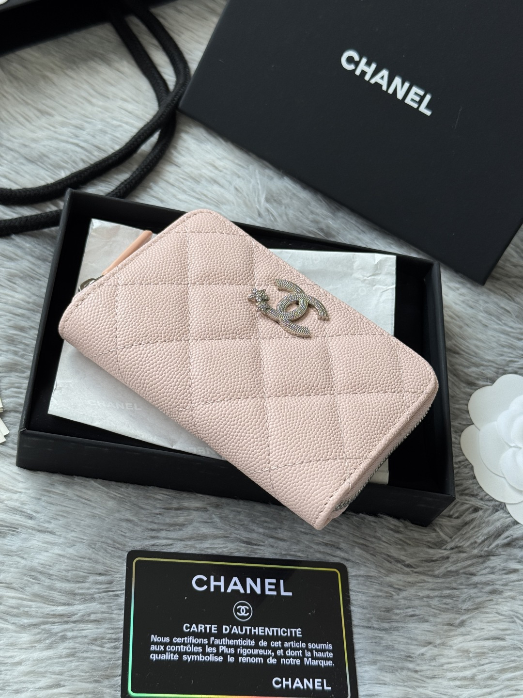 Chanel 内里有拉链小香小拉链卡包