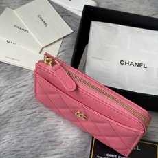 P chanel-鱼子酱牛皮可放零钱 信用卡 硬币 7字型单拉卡包 原单品质 款号:A3179,颜色 P chanel-鱼子酱牛皮可放零钱 信用卡 硬币 7字型单拉卡包 原单品质 款号:A3179,颜色