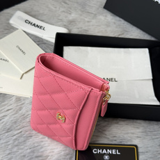 P chanel-鱼子酱牛皮可放零钱 信用卡 硬币 7字型单拉卡包 原单品质 款号:A3179,颜色 P chanel-鱼子酱牛皮可放零钱 信用卡 硬币 7字型单拉卡包 原单品质 款号:A3179,颜色