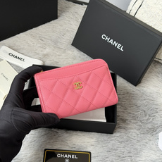 P chanel-鱼子酱牛皮可放零钱 信用卡 硬币 7字型单拉卡包 原单品质 款号:A3179,颜色 P chanel-鱼子酱牛皮可放零钱 信用卡 硬币 7字型单拉卡包 原单品质 款号:A3179,颜色