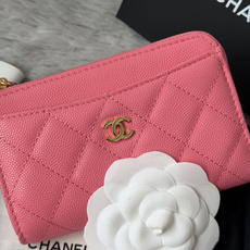 P chanel-鱼子酱牛皮可放零钱 信用卡 硬币 7字型单拉卡包 原单品质 款号:A3179,颜色 P chanel-鱼子酱牛皮可放零钱 信用卡 硬币 7字型单拉卡包 原单品质 款号:A3179,颜色