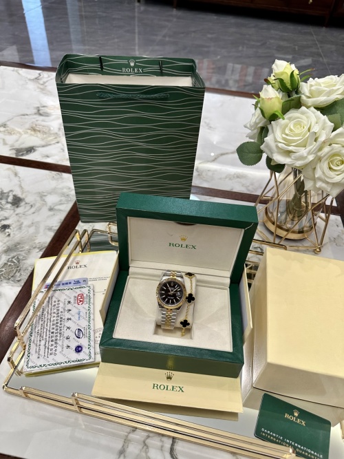 Rolex Datejust Watch with Van Cleef & Arpels Bracelet Set - Gold/Silver 1 Rolex Datejust Watch with Van Cleef & Arpels Bracelet Set - Gold/Silver