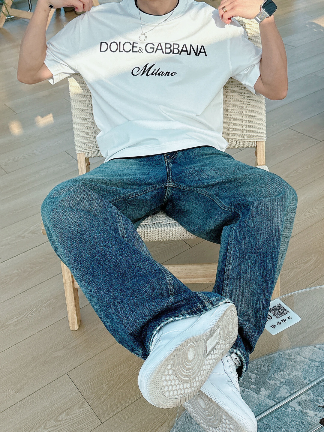 DG 2026春夏新款首发专柜最新款短袖圆领T恤 高端订制 设计前卫时尚！品牌logo重工艺设计 高端定