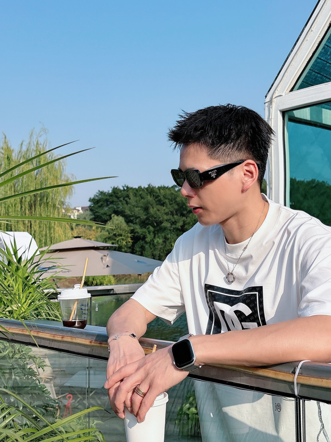 DG 2026春夏新款首发专柜最新款短袖圆领T恤 高端订制 设计前卫时尚！品牌logo重工艺设计 高端定