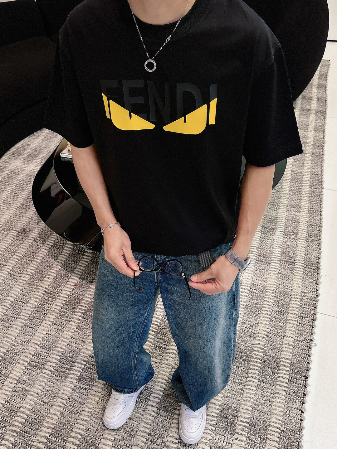 Fendi men 2026 New New T ！ logo . . . . . ！ ！ — photo 3