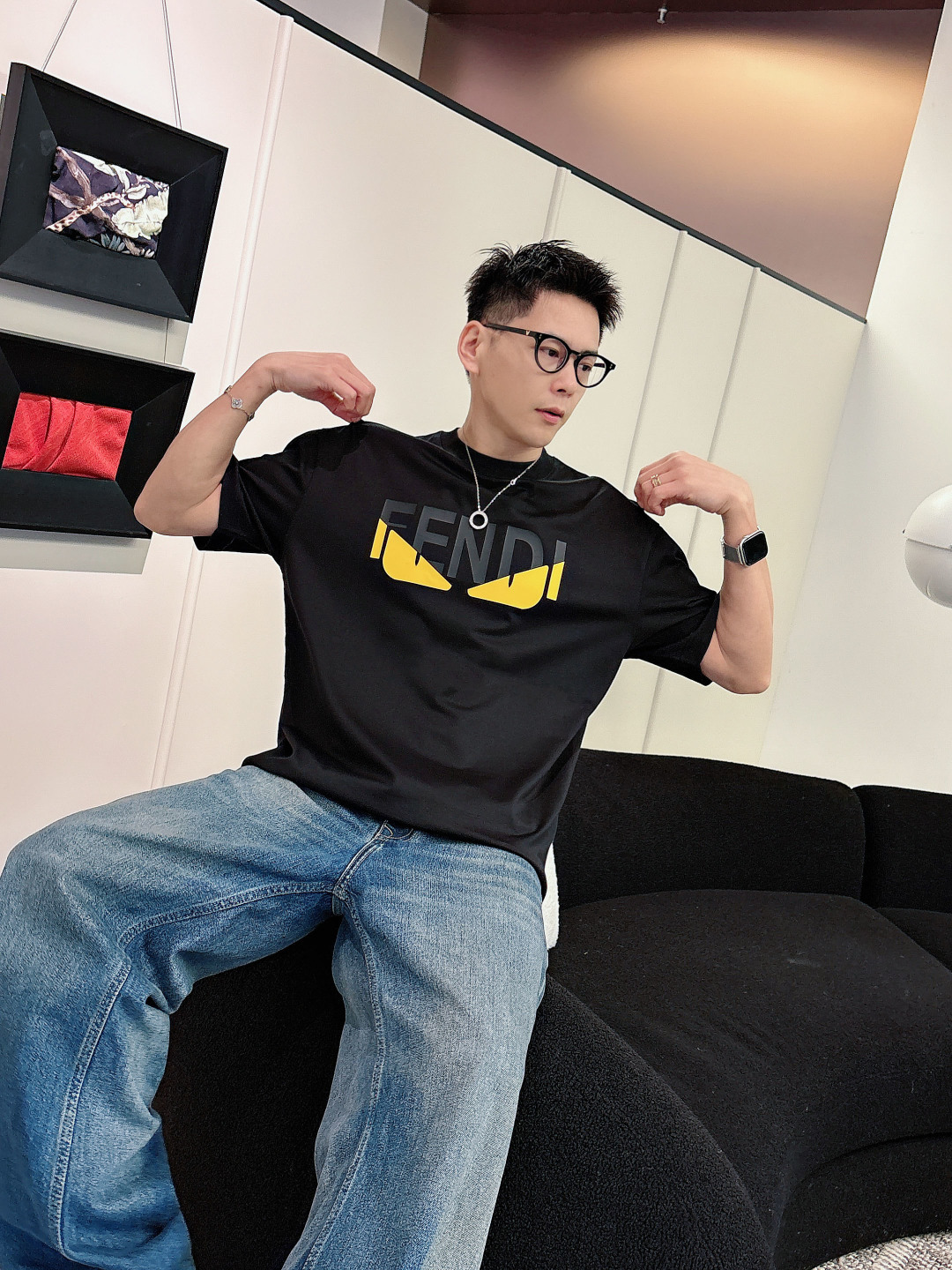Fendi men 2026 New New T ！ logo . . . . . ！ ！ — photo 4